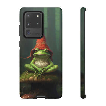 Mystical Journey: Lizard Wizard & Psychedelic Mushroom Frog | Tough Case for iPhone, Samsung, Pixel