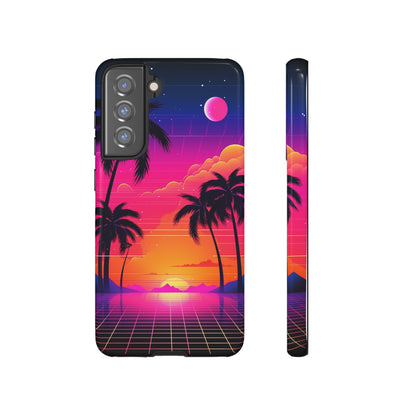 Synthwave Retro Style Phone Case | Nostalgic Vibes for iPhone 12, 13, 14, X, Google Pixel, and Samsung Galaxy