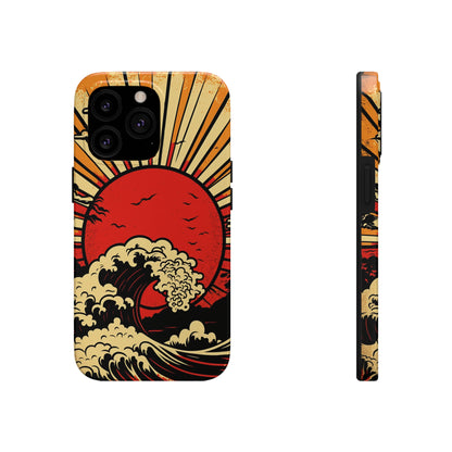 Land of the Rising Sun Retro Japanese Aesthetic | Tough Case for iPhone