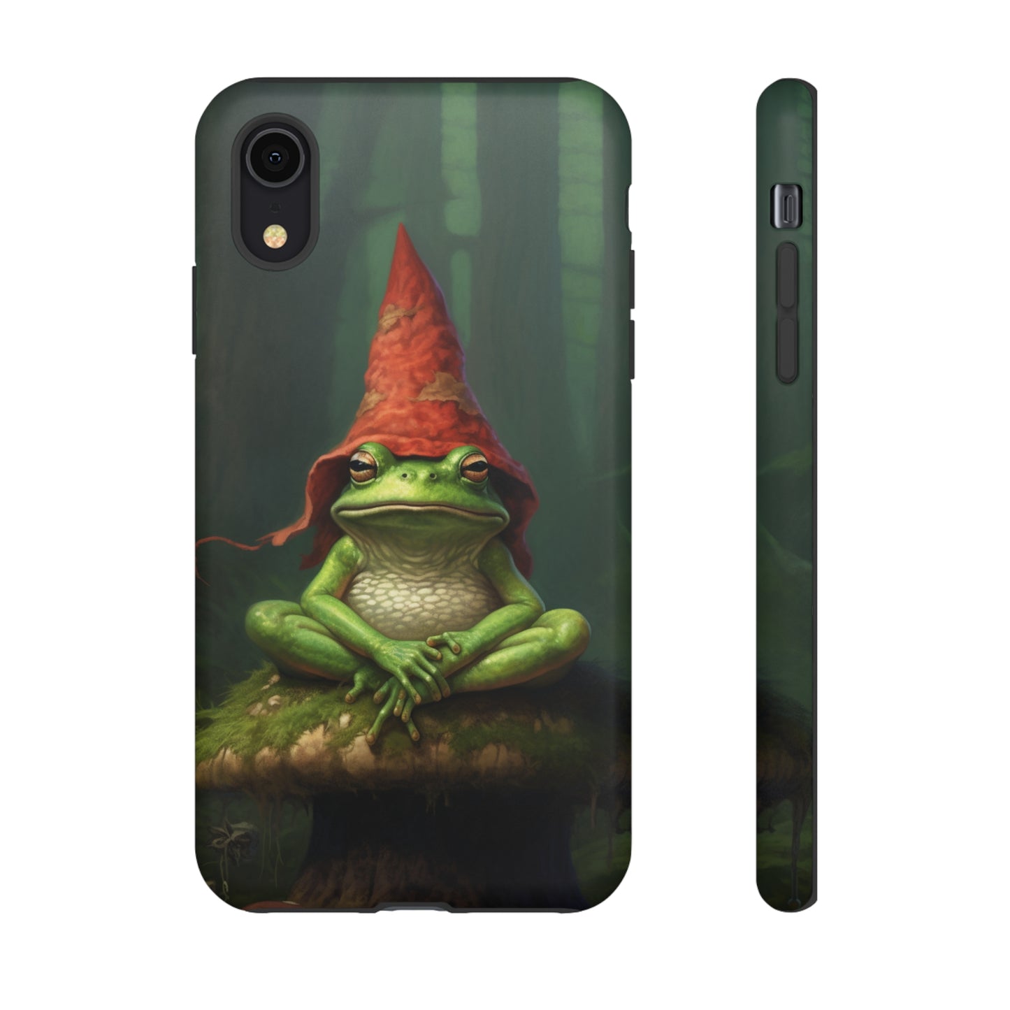 Mystical Journey: Lizard Wizard & Psychedelic Mushroom Frog | Tough Case for iPhone, Samsung, Pixel