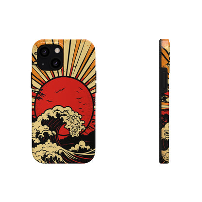 Land of the Rising Sun Retro Japanese Aesthetic | Tough Case for iPhone