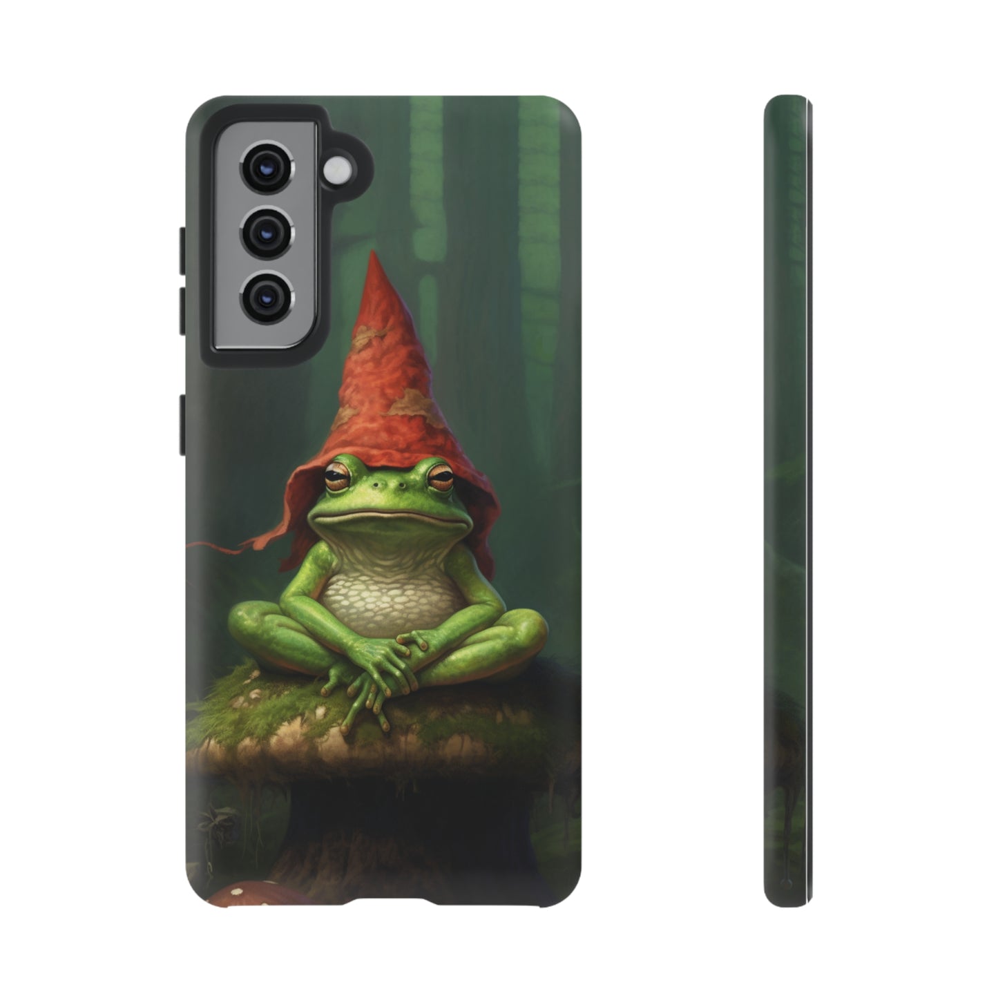 Mystical Journey: Lizard Wizard & Psychedelic Mushroom Frog | Tough Case for iPhone, Samsung, Pixel