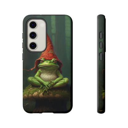 Mystical Journey: Lizard Wizard & Psychedelic Mushroom Frog | Tough Case for iPhone, Samsung, Pixel