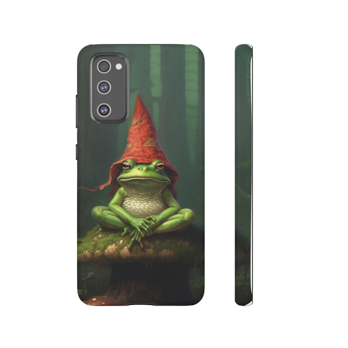 Mystical Journey: Lizard Wizard & Psychedelic Mushroom Frog | Tough Case for iPhone, Samsung, Pixel