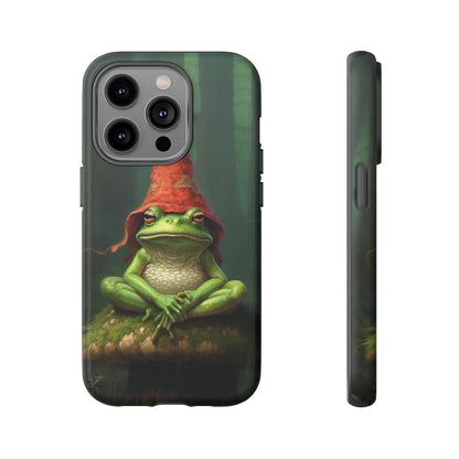 Mystical Journey: Lizard Wizard & Psychedelic Mushroom Frog | Tough Case for iPhone, Samsung, Pixel