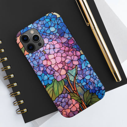 Radiant Blooms: Stained Glass Tough iPhone Case with Floral Aesthetic | Flower Power