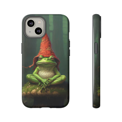 Enchanting Lizard Wizard design on iPhone Tough Case.