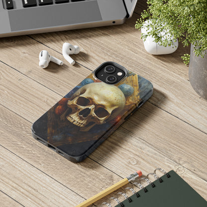 Renaissance Skull Tough Phone Case | Aesthetic Phone Case | Impact-Resistant