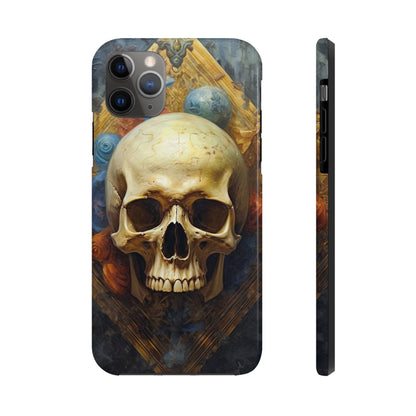 Renaissance Skull Tough Phone Case | Aesthetic Phone Case | Impact-Resistant