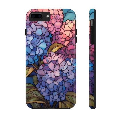 Stained Glass Phone Tough Case Purple Floral Aesthetic | Flower Power