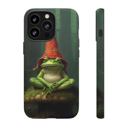 Mystical Journey: Lizard Wizard & Psychedelic Mushroom Frog | Tough Case for iPhone, Samsung, Pixel