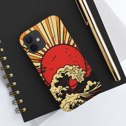 Land of the Rising Sun Retro Japanese Aesthetic | Tough Case for iPhone