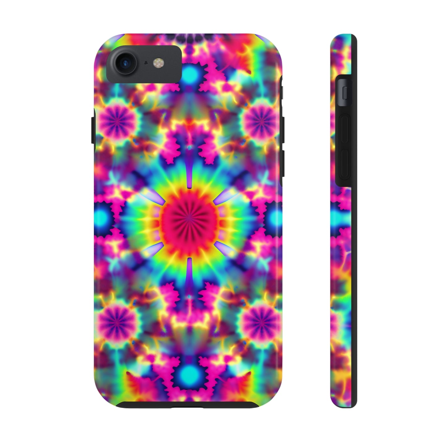 Trippy Psychedelic Fractal Tie-dye Aesthetic  | Tough iPhone Case