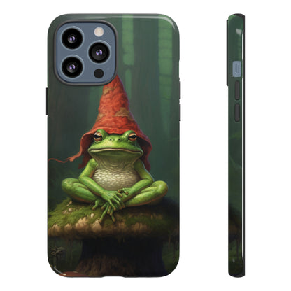 Mystical Journey: Lizard Wizard & Psychedelic Mushroom Frog | Tough Case for iPhone, Samsung, Pixel