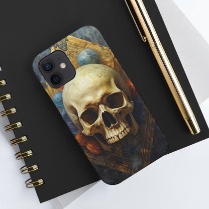 Renaissance Skull Tough Phone Case | Aesthetic Phone Case | Impact-Resistant