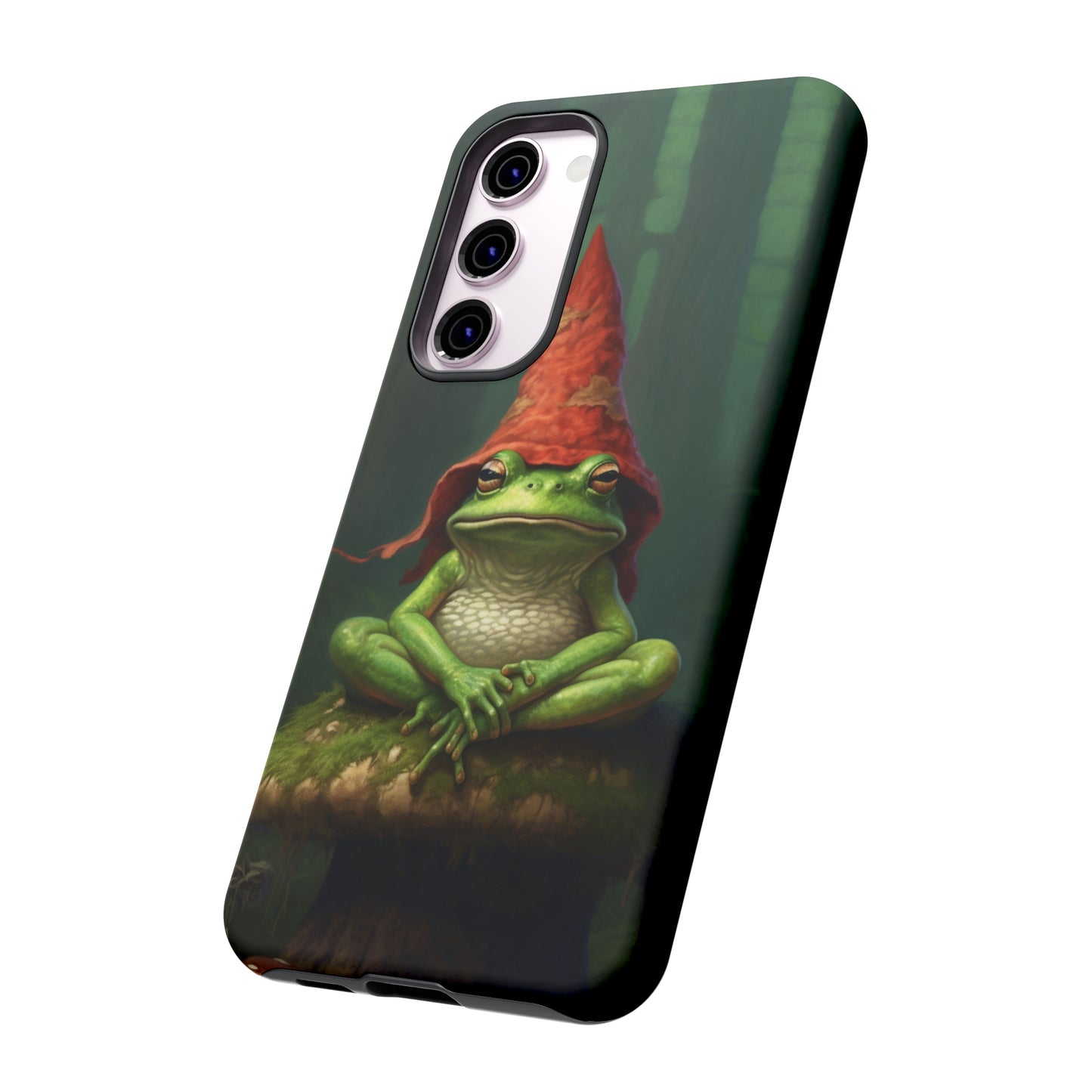 Mystical Journey: Lizard Wizard & Psychedelic Mushroom Frog | Tough Case for iPhone, Samsung, Pixel