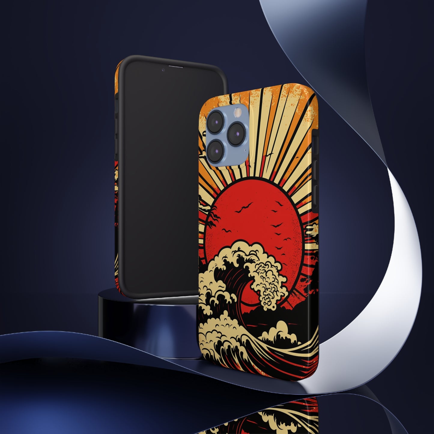 Land of the Rising Sun Retro Japanese Aesthetic | Tough Case for iPhone