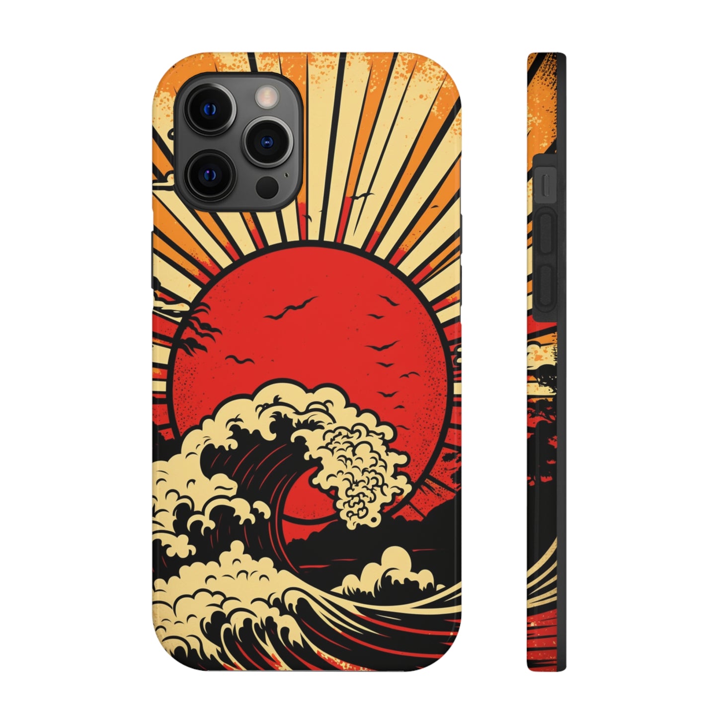 Land of the Rising Sun Retro Japanese Aesthetic | Tough Case for iPhone