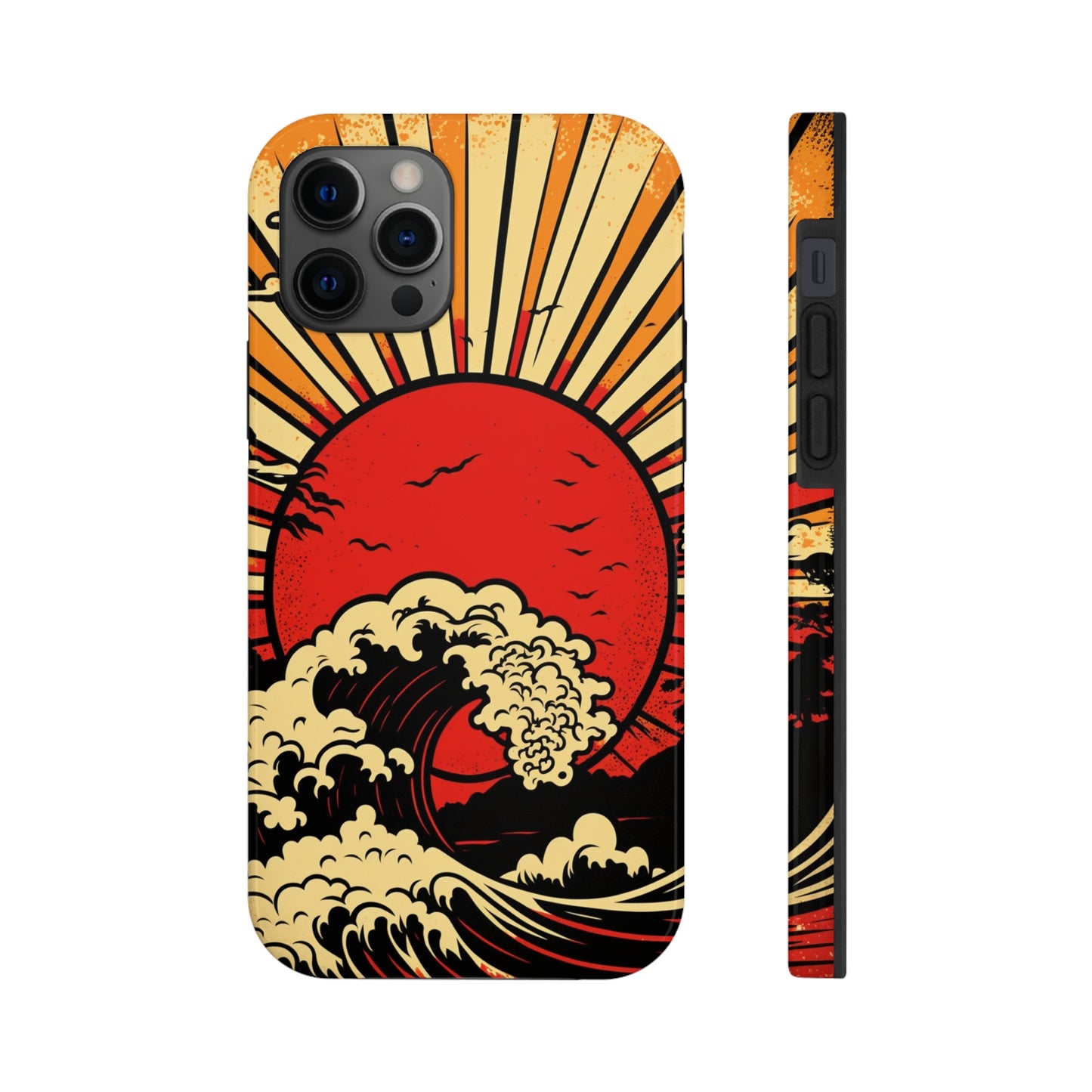 Land of the Rising Sun Retro Japanese Aesthetic | Tough Case for iPhone