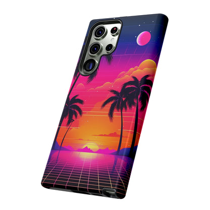 Synthwave Retro Style Phone Case | Nostalgic Vibes for iPhone 12, 13, 14, X, Google Pixel, and Samsung Galaxy