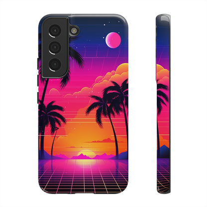 Synthwave Retro Style Phone Case | Nostalgic Vibes for iPhone 12, 13, 14, X, Google Pixel, and Samsung Galaxy