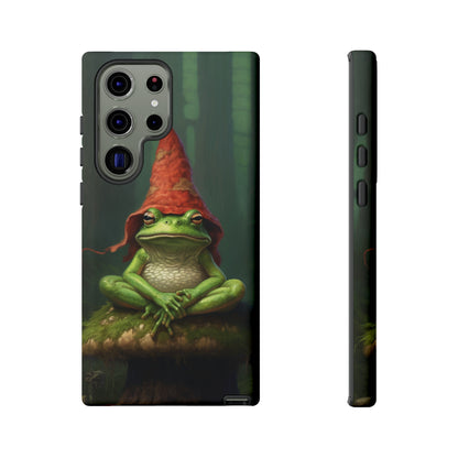 Mystical Journey: Lizard Wizard & Psychedelic Mushroom Frog | Tough Case for iPhone, Samsung, Pixel