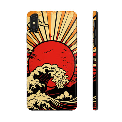 Land of the Rising Sun Retro Japanese Aesthetic | Tough Case for iPhone