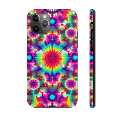 Trippy Psychedelic Fractal Tie-dye Aesthetic  | Tough iPhone Case