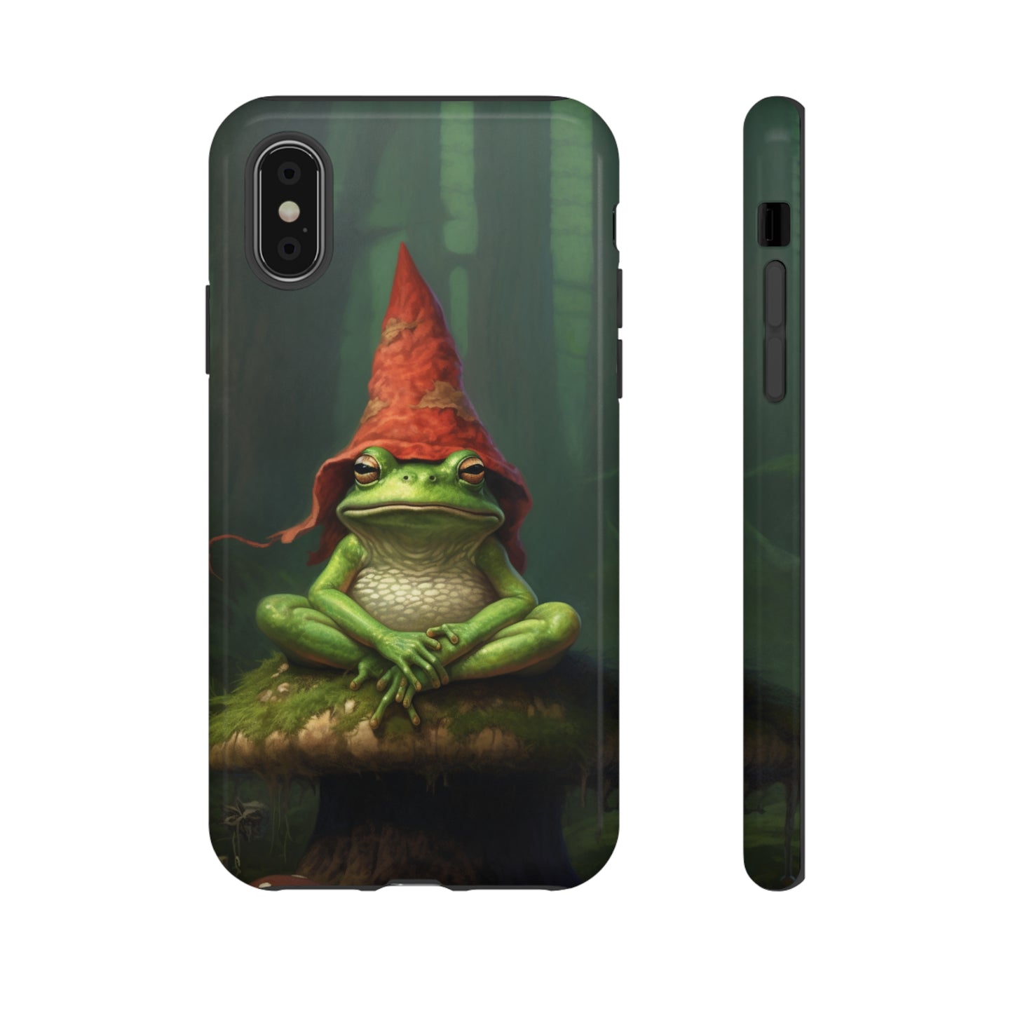 Mystical Journey: Lizard Wizard & Psychedelic Mushroom Frog | Tough Case for iPhone, Samsung, Pixel