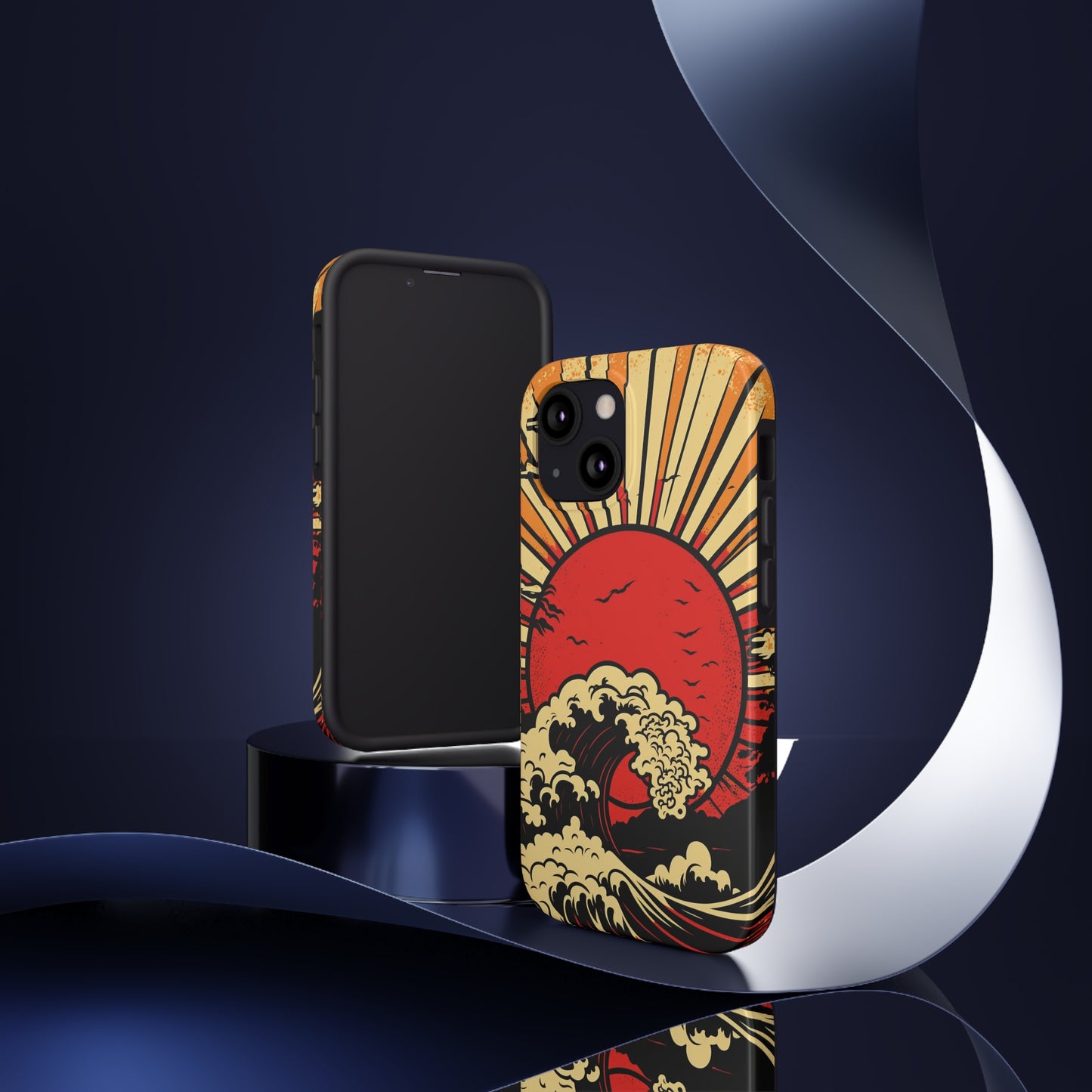 Land of the Rising Sun Retro Japanese Aesthetic | Tough Case for iPhone