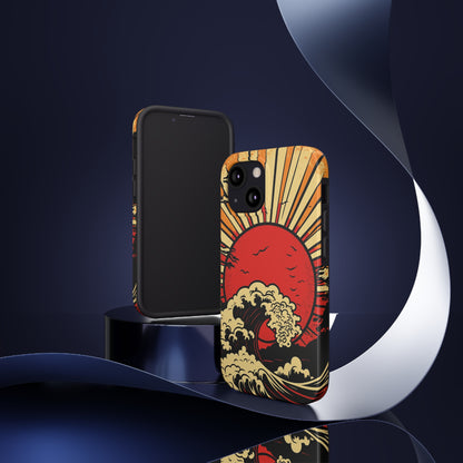 Land of the Rising Sun Retro Japanese Aesthetic | Tough Case for iPhone