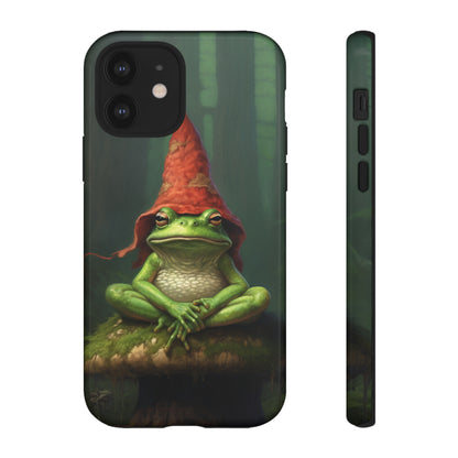 Mystical Journey: Lizard Wizard & Psychedelic Mushroom Frog | Tough Case for iPhone, Samsung, Pixel