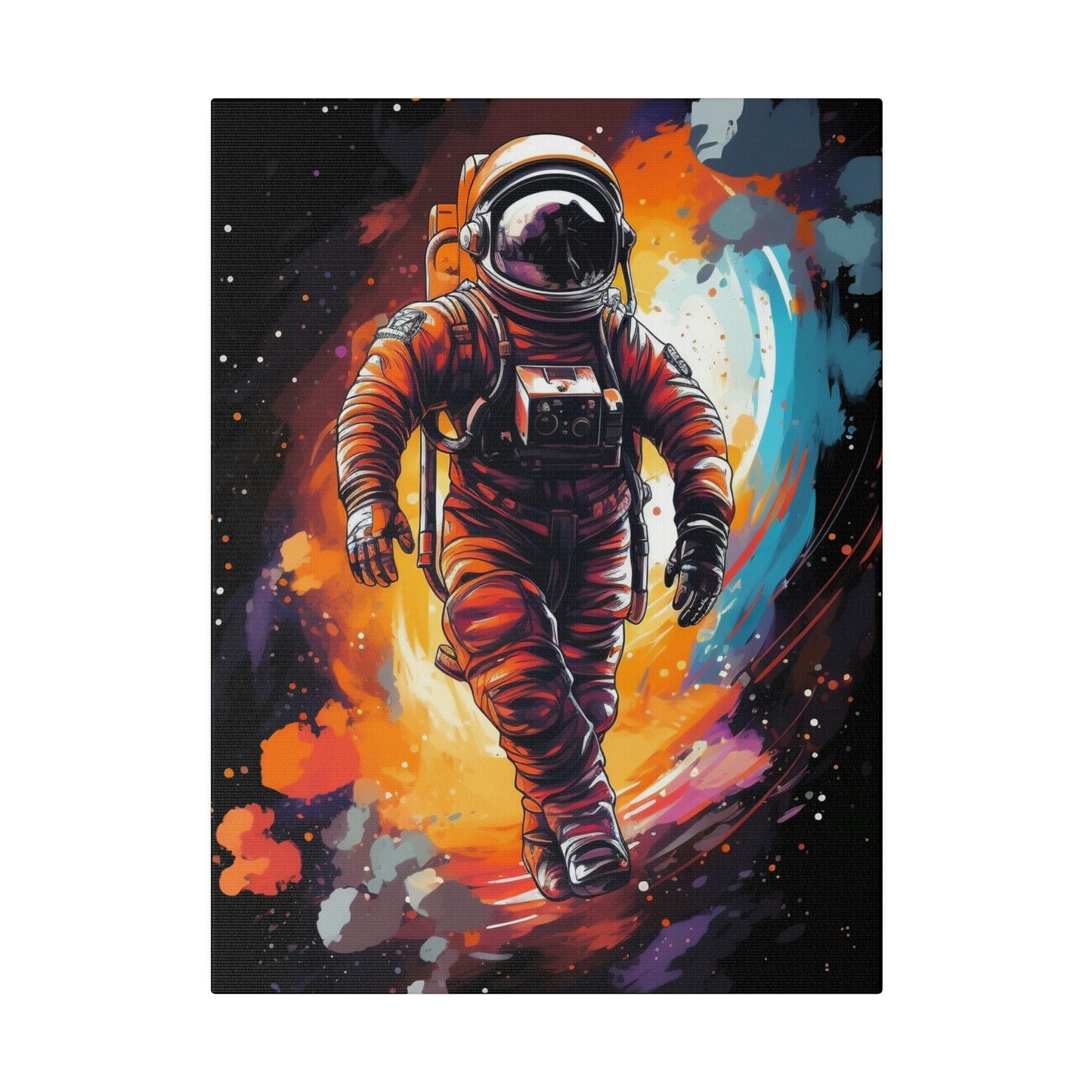 Transcend Reality with "Spaced Out Astronaut" Psychedelic Wall Art - Explore the Cosmic Depths of Artistic Wonder