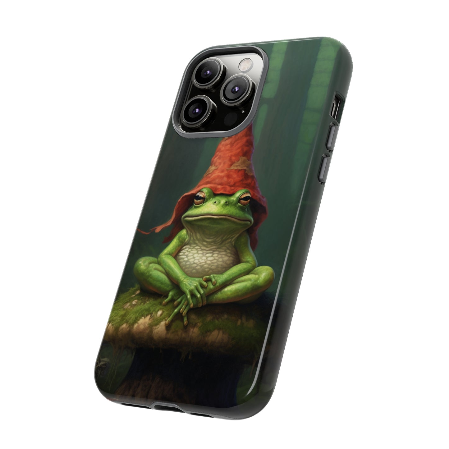 Mystical Journey: Lizard Wizard & Psychedelic Mushroom Frog | Tough Case for iPhone, Samsung, Pixel