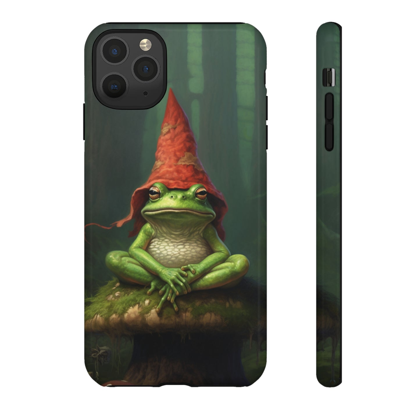 Mystical Journey: Lizard Wizard & Psychedelic Mushroom Frog | Tough Case for iPhone, Samsung, Pixel