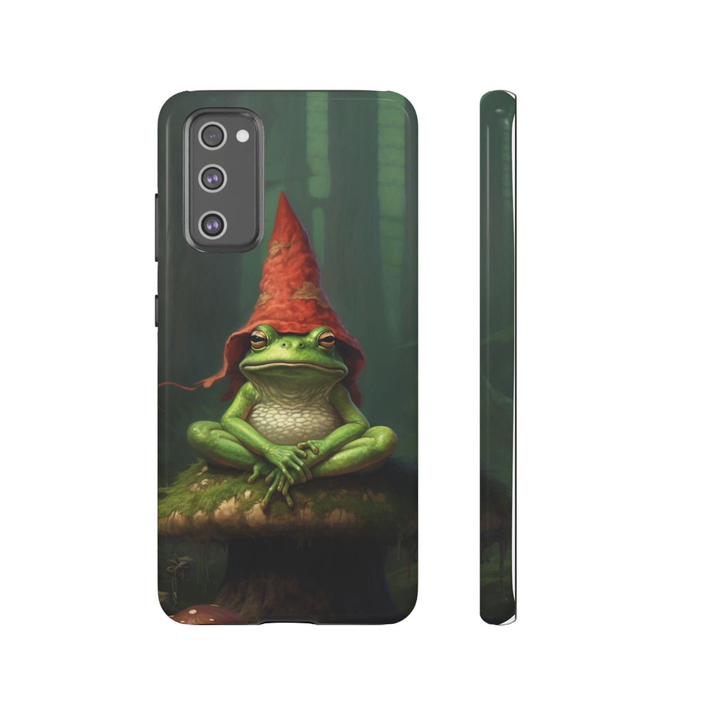 Mystical Journey: Lizard Wizard & Psychedelic Mushroom Frog | Tough Case for iPhone, Samsung, Pixel