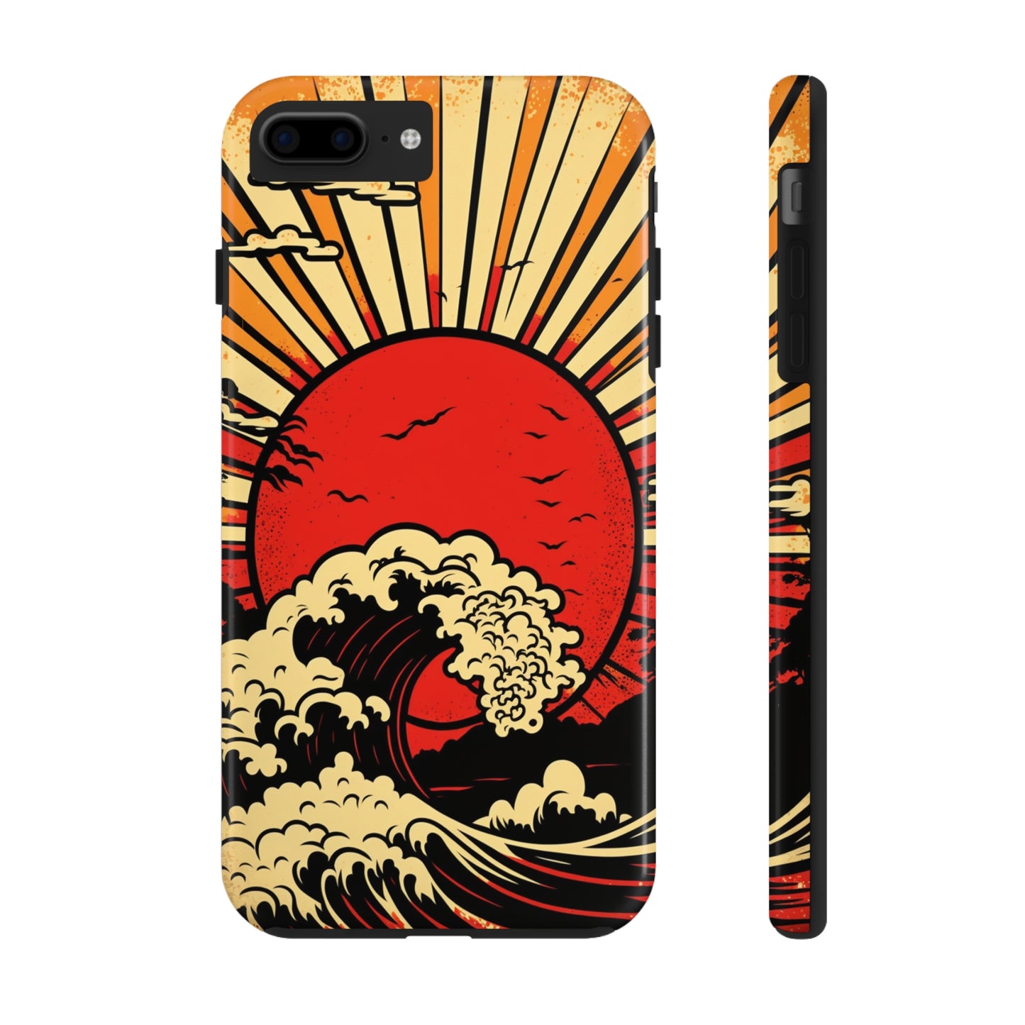 Land of the Rising Sun Retro Japanese Aesthetic | Tough Case for iPhone