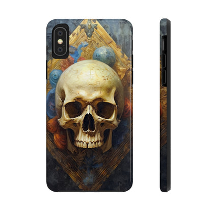 Renaissance Skull Tough Phone Case | Aesthetic Phone Case | Impact-Resistant