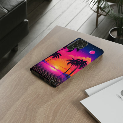 Synthwave Retro Style Phone Case | Nostalgic Vibes for iPhone 12, 13, 14, X, Google Pixel, and Samsung Galaxy