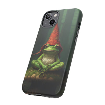 Mystical Journey: Lizard Wizard & Psychedelic Mushroom Frog | Tough Case for iPhone, Samsung, Pixel