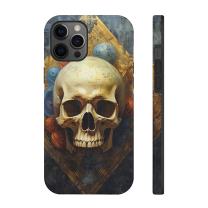 Renaissance Skull Tough Phone Case | Aesthetic Phone Case | Impact-Resistant