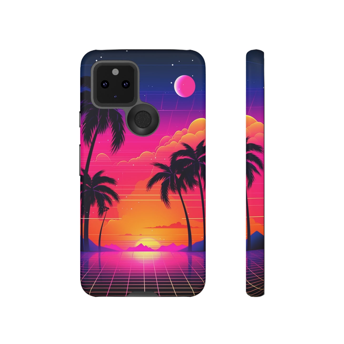 Synthwave Retro Style Phone Case | Nostalgic Vibes for iPhone 12, 13, 14, X, Google Pixel, and Samsung Galaxy