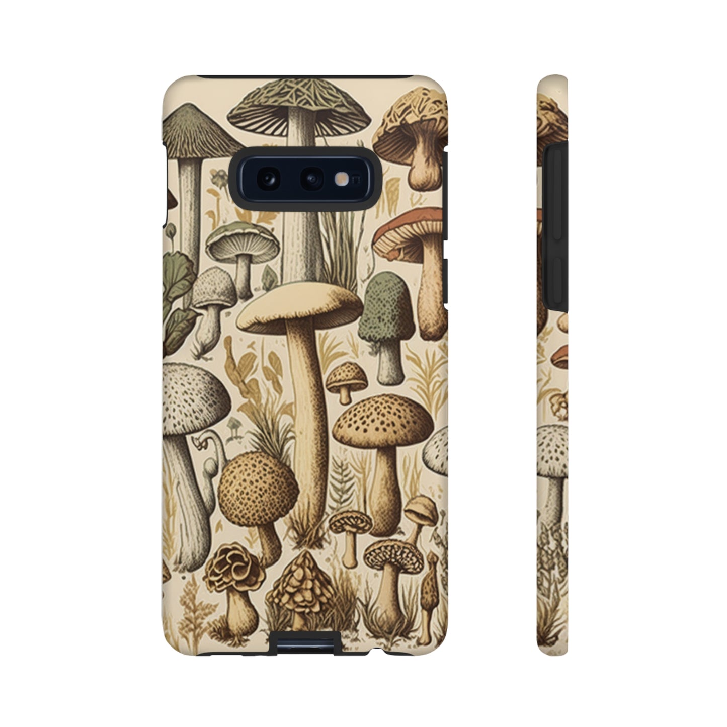 Illustrated  Mushroom iPhone Case Vintage Style Art Tough Case for Samsung Galaxy and Pixel - Trippy Protection