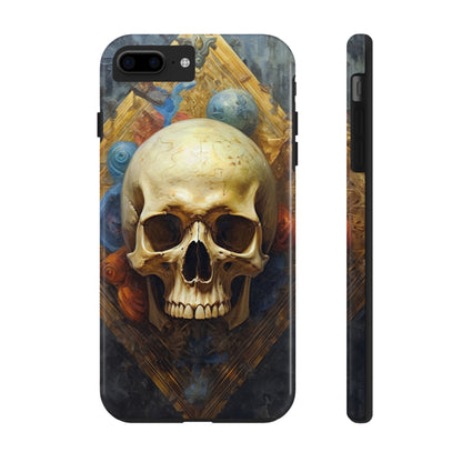 Renaissance Skull Tough Phone Case | Aesthetic Phone Case | Impact-Resistant