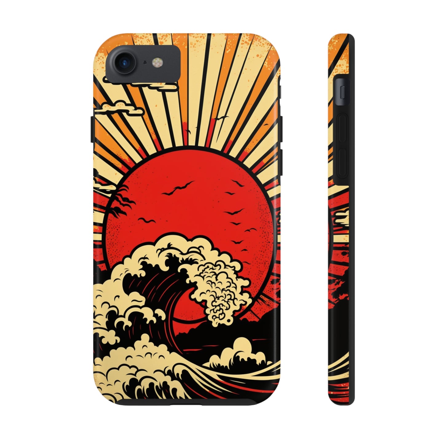 Land of the Rising Sun Retro Japanese Aesthetic | Tough Case for iPhone