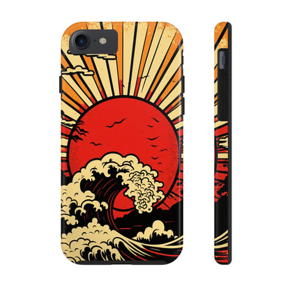 Land of the Rising Sun Retro Japanese Aesthetic | Tough Case for iPhone