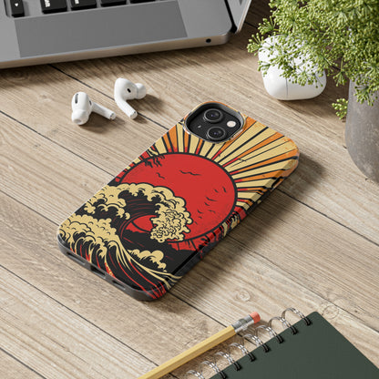 Land of the Rising Sun Retro Japanese Aesthetic | Tough Case for iPhone