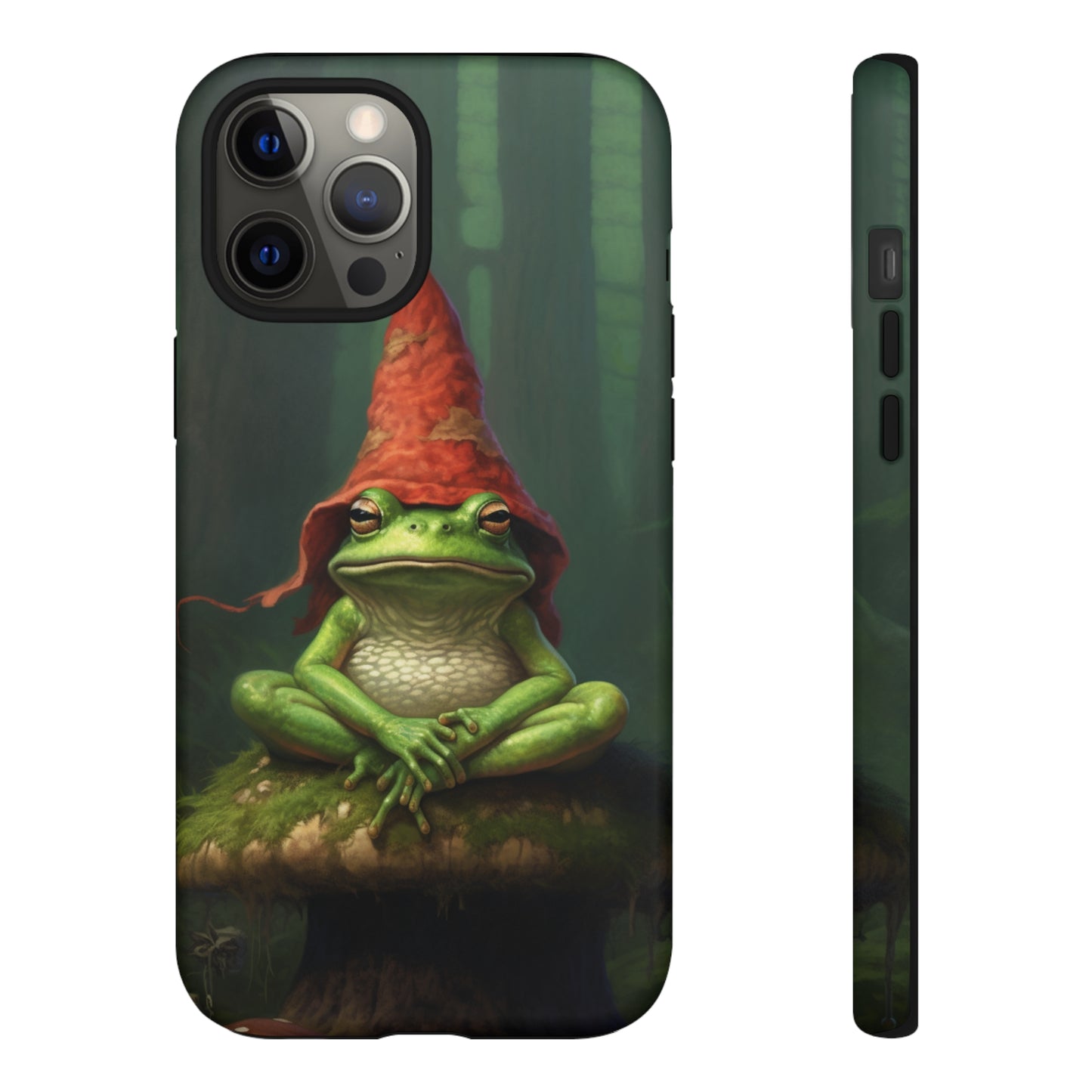 Mystical Journey: Lizard Wizard & Psychedelic Mushroom Frog | Tough Case for iPhone, Samsung, Pixel