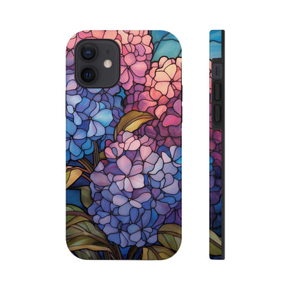 Stained Glass Phone Tough Case Purple Floral Aesthetic | Flower Power