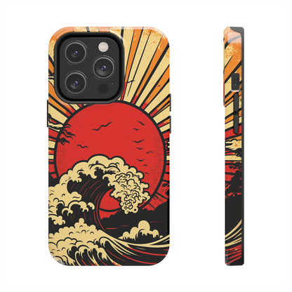 Land of the Rising Sun Retro Japanese Aesthetic | Tough Case for iPhone